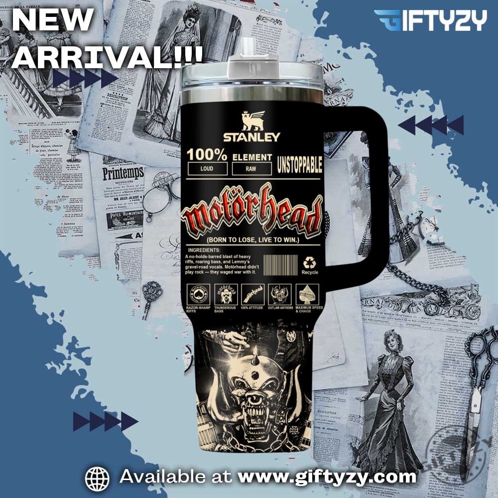 Motörhead Music Stanley Cup Tumbler With Handle 5 Motörhead Music Stanley Cup Tumbler With Handle