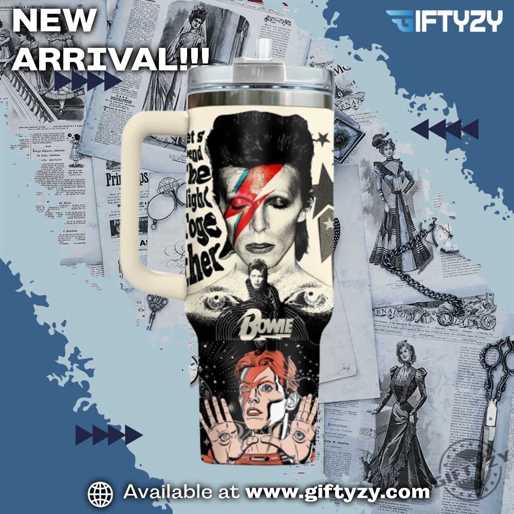 David Bowie Music New Stanley Cup Tumbler With Handle 4 David Bowie Music New Stanley Cup Tumbler With Handle