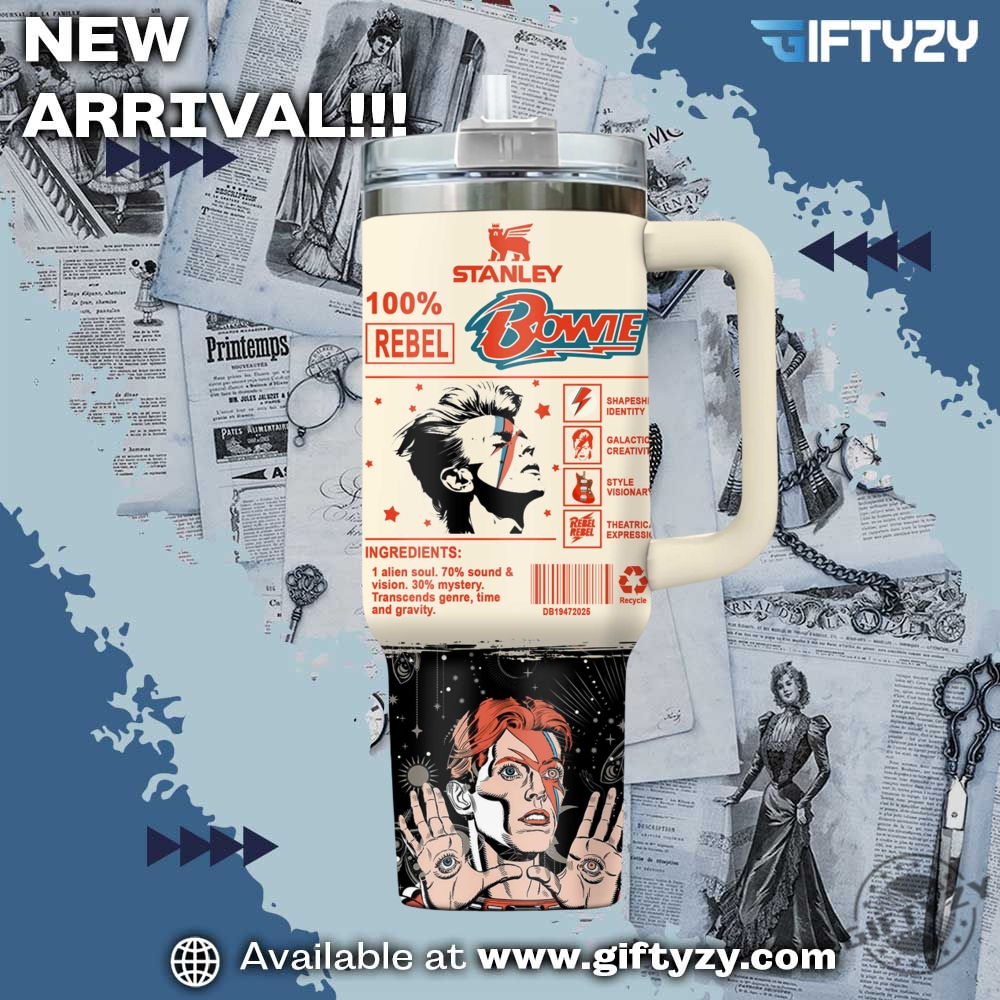 David Bowie Music New Stanley Cup Tumbler With Handle 5 David Bowie Music New Stanley Cup Tumbler With Handle