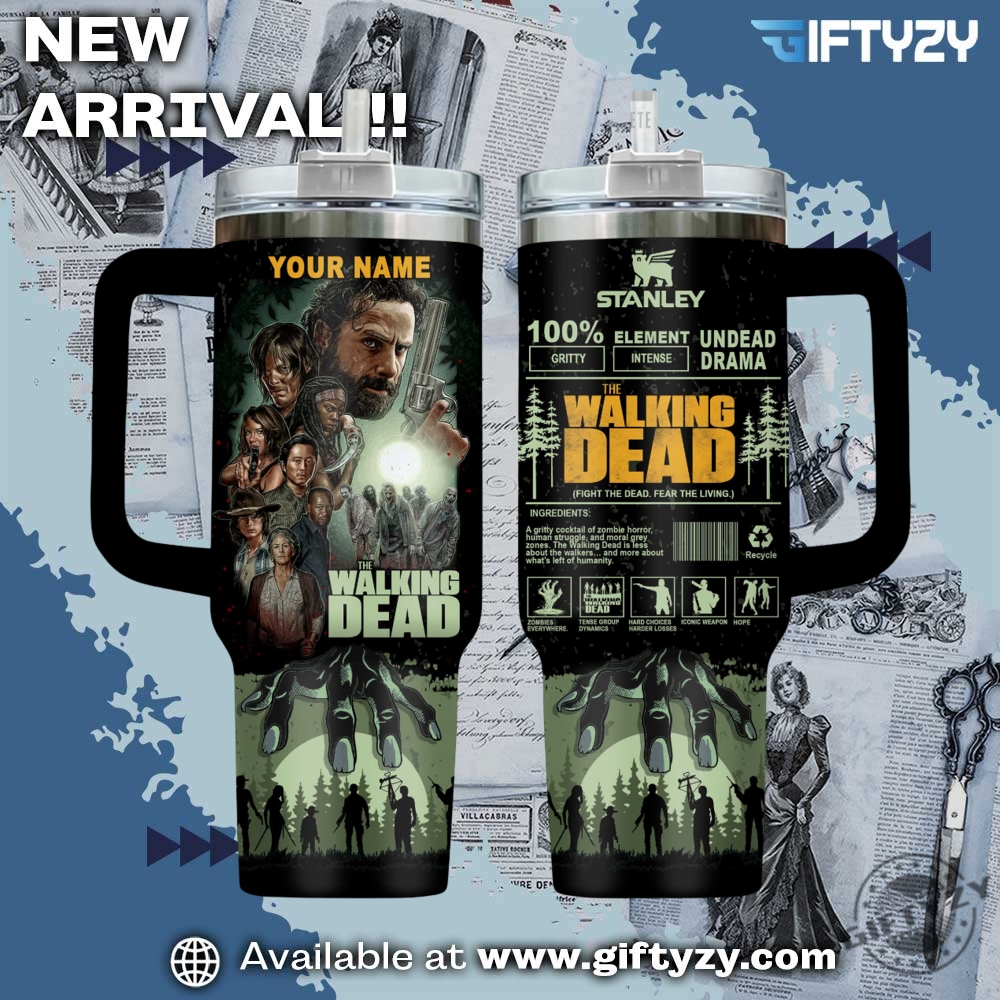Music-Inspired Stanley Tumbler With Handle 30 The Walking Dead Movie Personalized Stanley Cup Tumbler With Handle