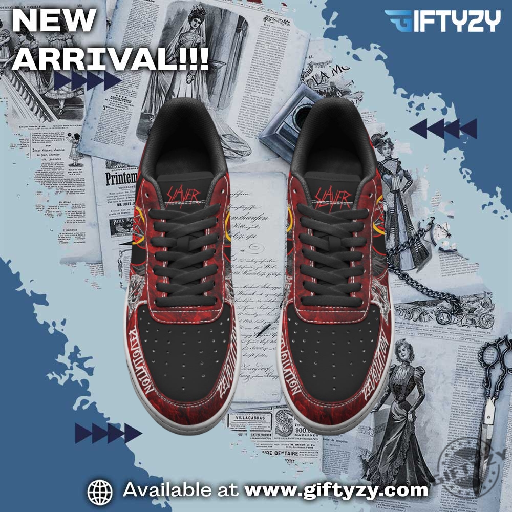 Slayer Revolution Rock Band Air Force 1 Shoes 4 Slayer Revolution Rock Band Air Force 1 Shoes