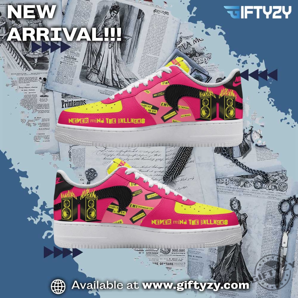 Stylish Music Graphic Shoes for True Fans 5 Sex Pistols Never Mind The Bollocks Band Music Air Force 1 Shoes