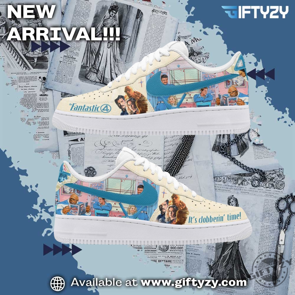 Stylish Music Graphic Shoes for True Fans 6 Fantastic 4 Movie Its Dobberin Time Air Force 1 Shoes