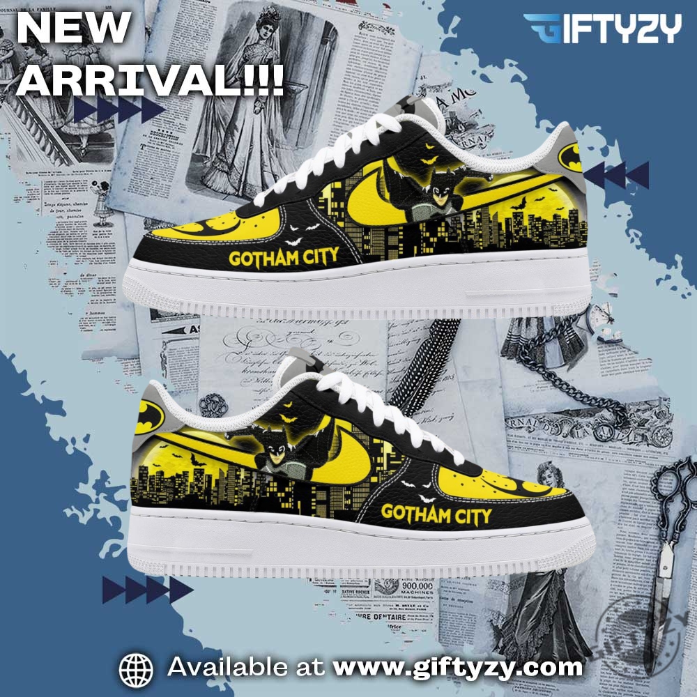 Stylish Music Graphic Shoes for True Fans 15 Batman Dc Comic Gotham City Air Force 1 Shoes
