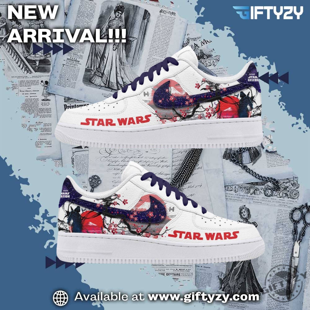 Stylish Music Graphic Shoes for True Fans 22 Star Wars Movie Celebration 2025 Air Force 1 Shoes
