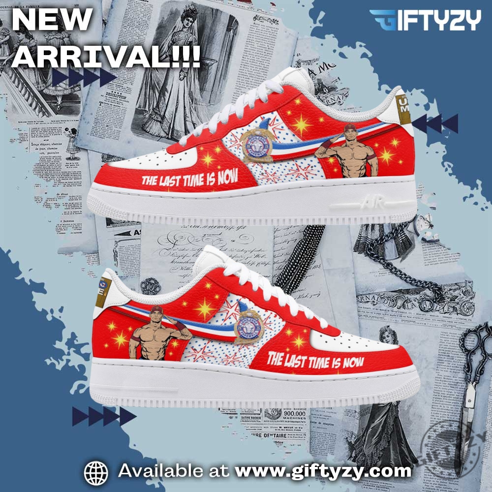 Stylish Music Graphic Shoes for True Fans 23 John Cena Wwe The Last Time Is Now Air Force 1 Shoes