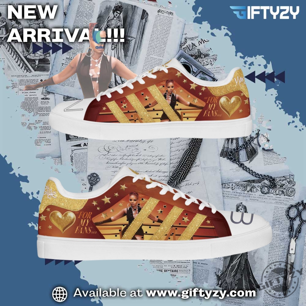 Stylish Music Graphic Shoes for True Fans 26 Mary J Blige Music The For My Fans Tour 2025 Stan Smith Shoes