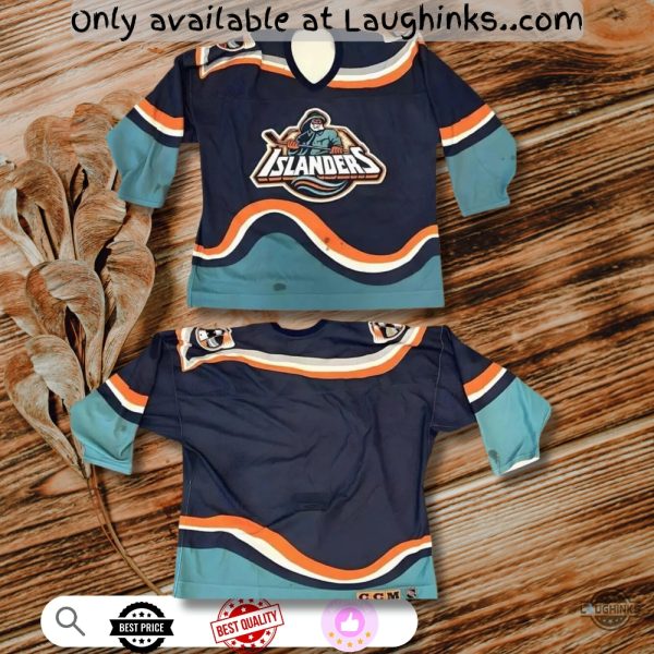 new york islanders sga fisherman hockey jersey promo shirt giveaway replica