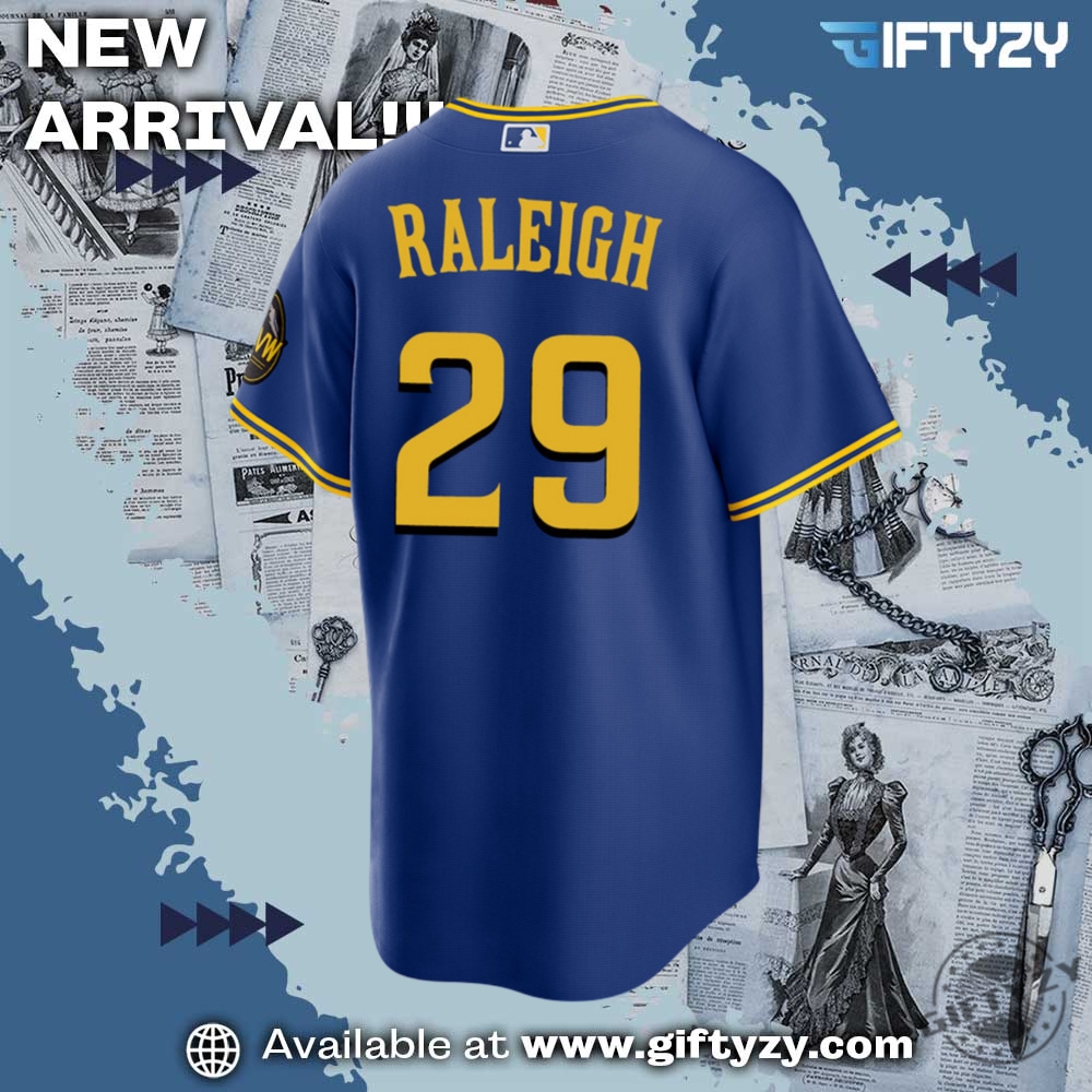 Mlb Cal Raleigh Seattle Mariners City Baseball Jersey 4 MLB Cal Raleigh Seattle Mariners City Baseball Jersey