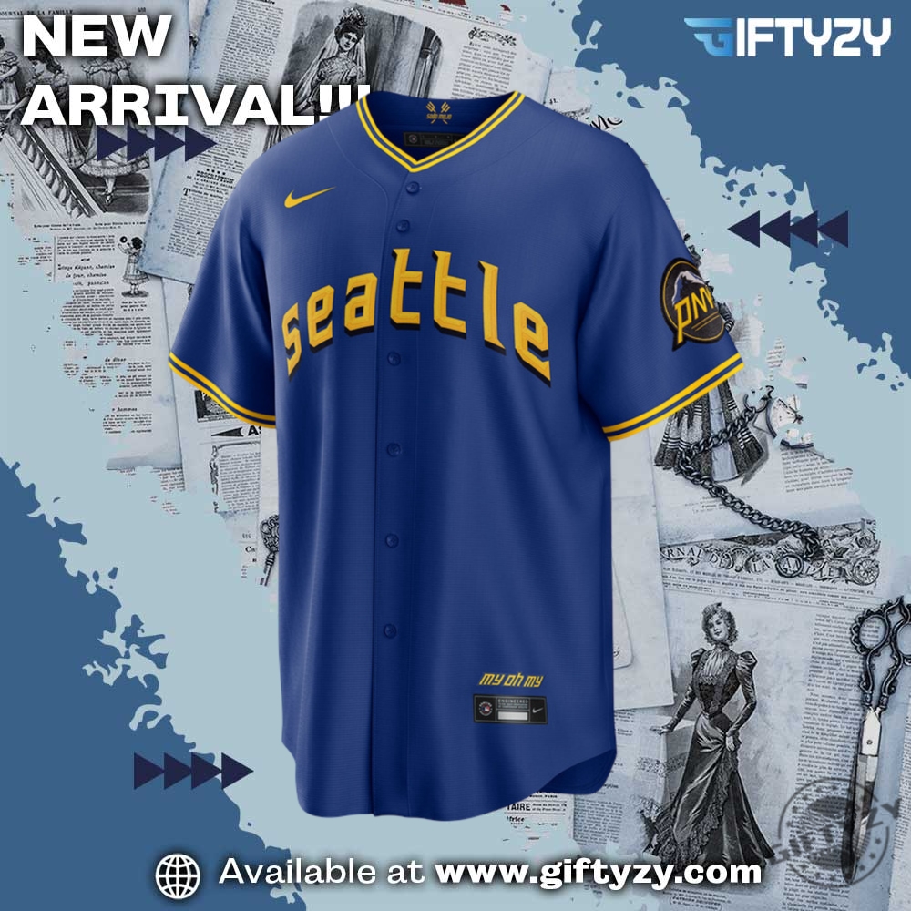 Mlb Cal Raleigh Seattle Mariners City Baseball Jersey 5 MLB Cal Raleigh Seattle Mariners City Baseball Jersey
