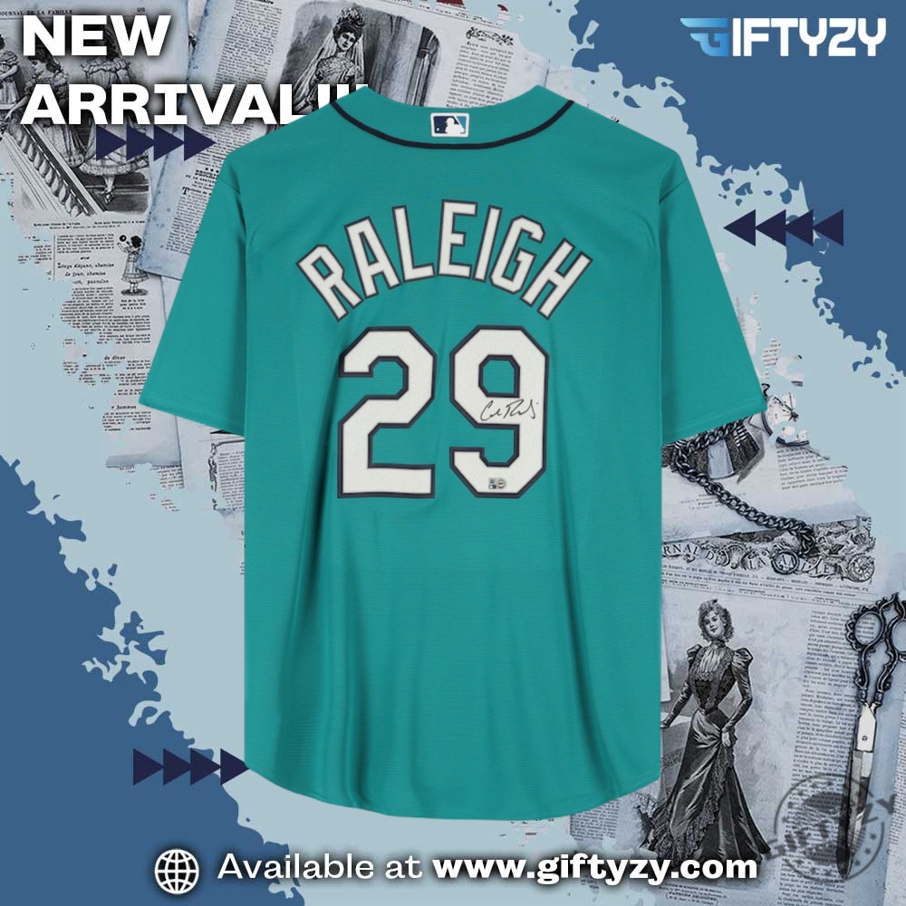 Mlb Cal Raleigh Seattle Mariners Green Baseball Jersey 4 MLB Cal Raleigh Seattle Mariners Green Baseball Jersey