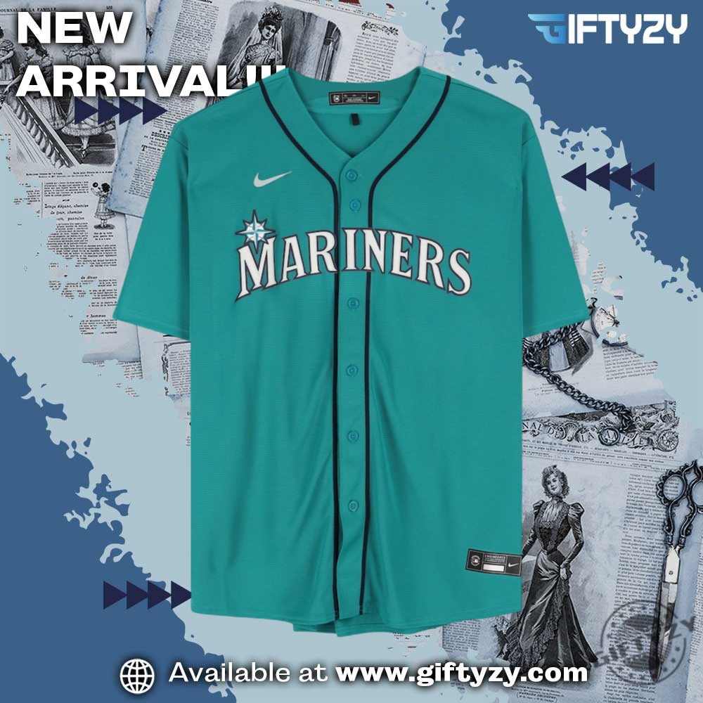Mlb Cal Raleigh Seattle Mariners Green Baseball Jersey 5 MLB Cal Raleigh Seattle Mariners Green Baseball Jersey