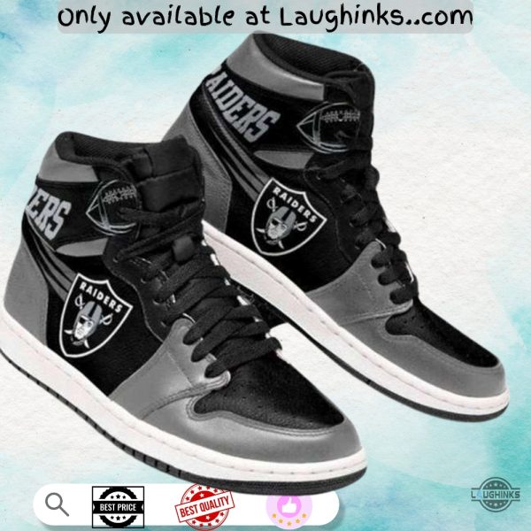 oakland raiders custom air jordan 1 shoes