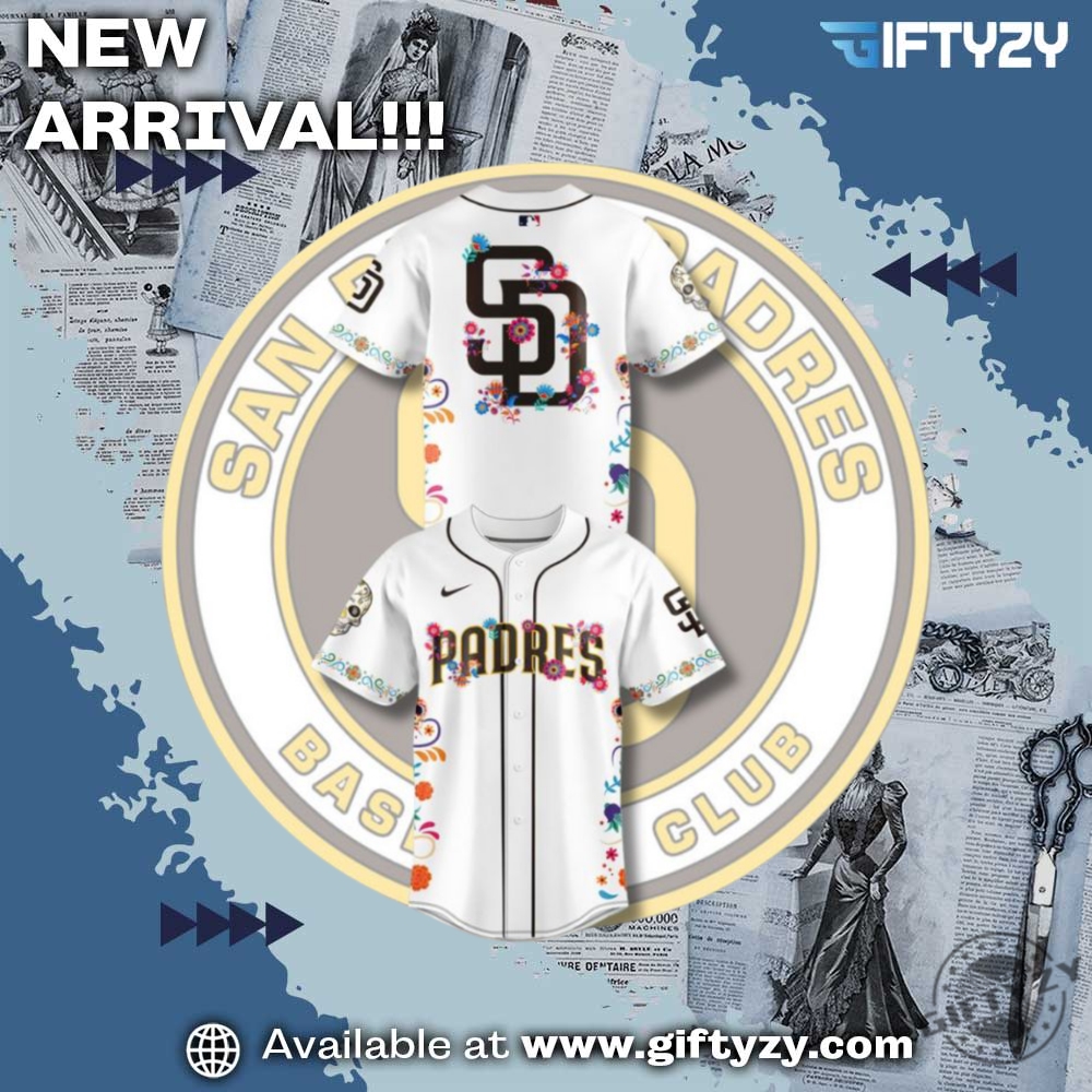 MLB Teams Mix Jersey 3D Shirt 3 Mlb Baseball San Diego Padres Dia De Los Muertos Jersey