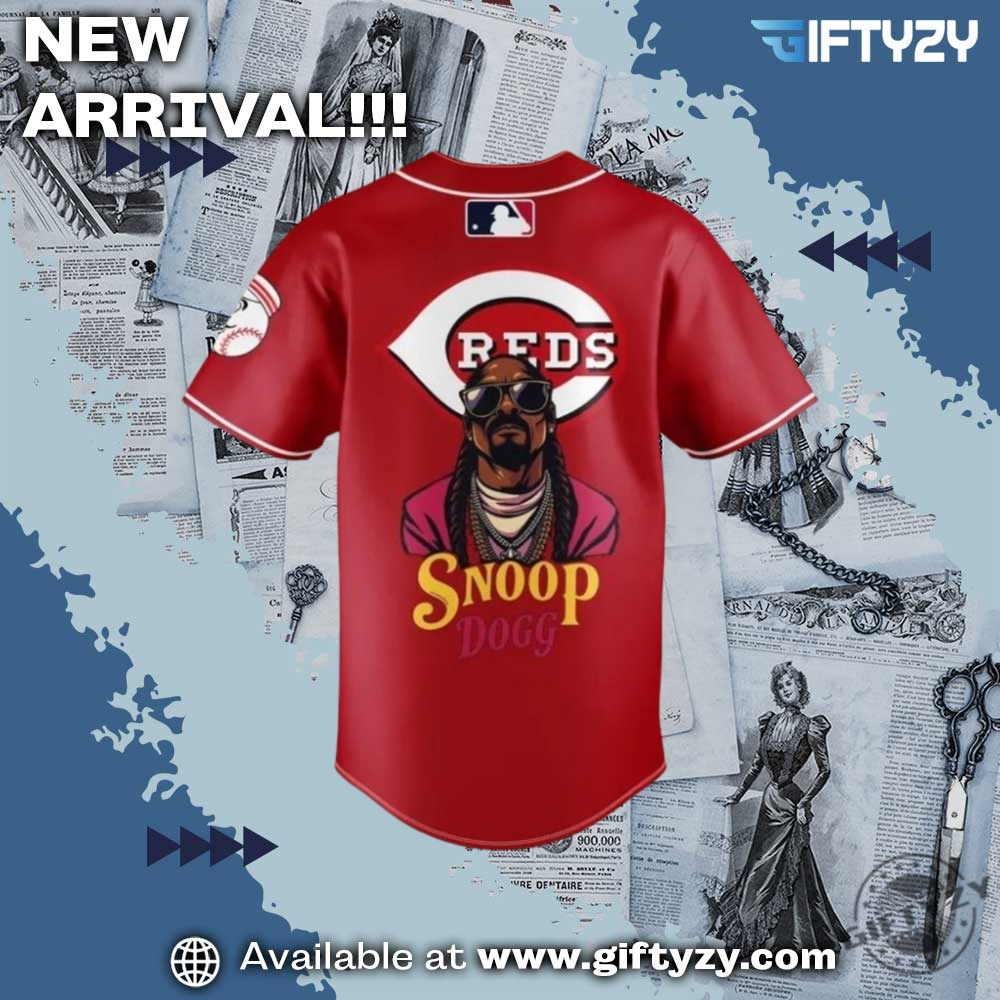 Snoop Dogg X Mlb Cincinnati Reds Baseball Jersey 4 Snoop Dogg x MLB Cincinnati Reds Baseball jersey
