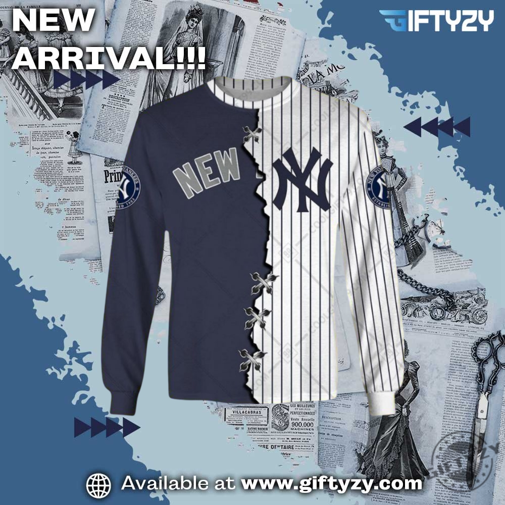 Mlb New York Yankees Mix Jersey Personalized 3D Printed Shirt 5 MLB New York Yankees Mix Jersey Personalized 3D Printed Shirt