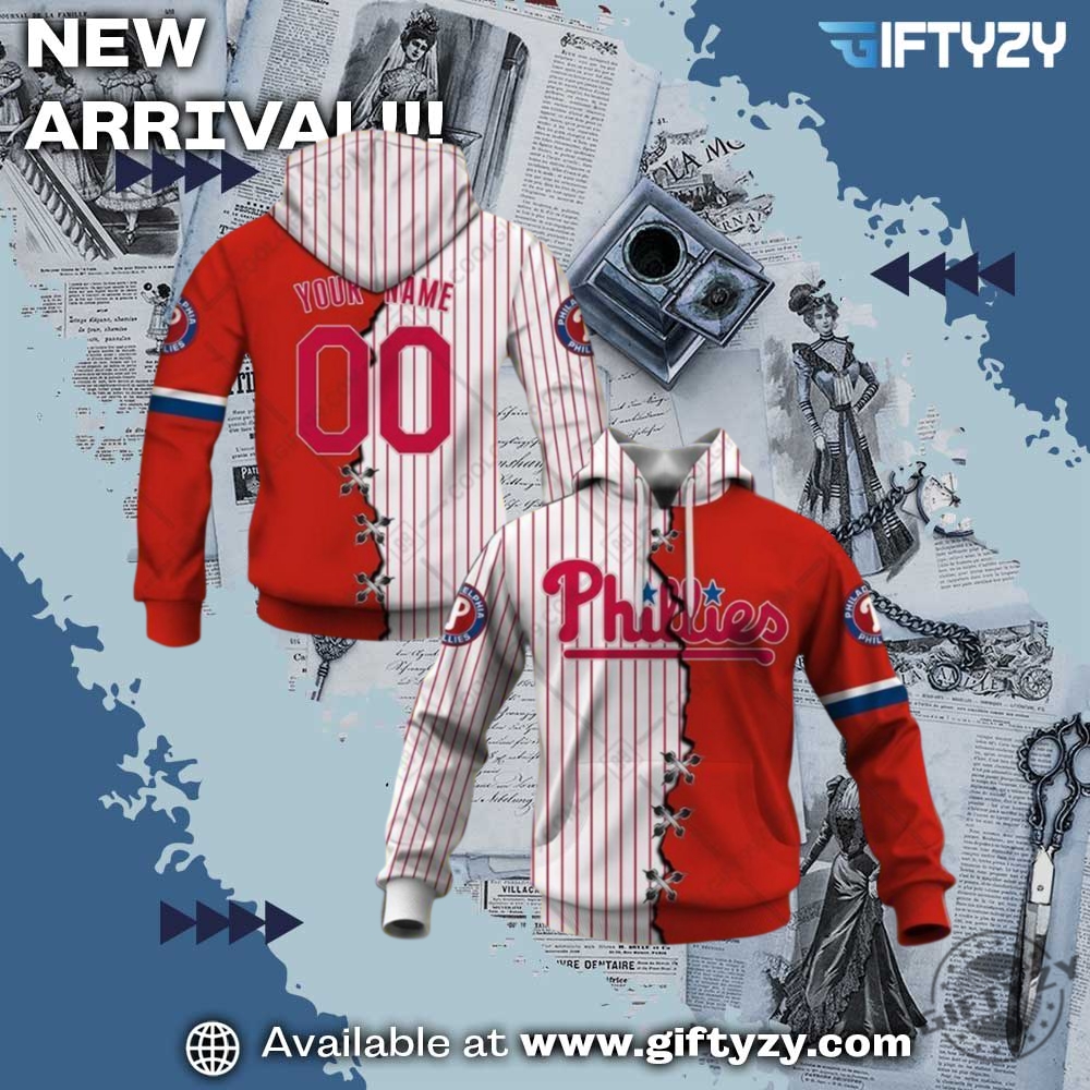 MLB Teams Mix Jersey 3D Shirt 10 Mlb Philadelphia Phillies Mix Jersey Personalized 3D Printed Shirt