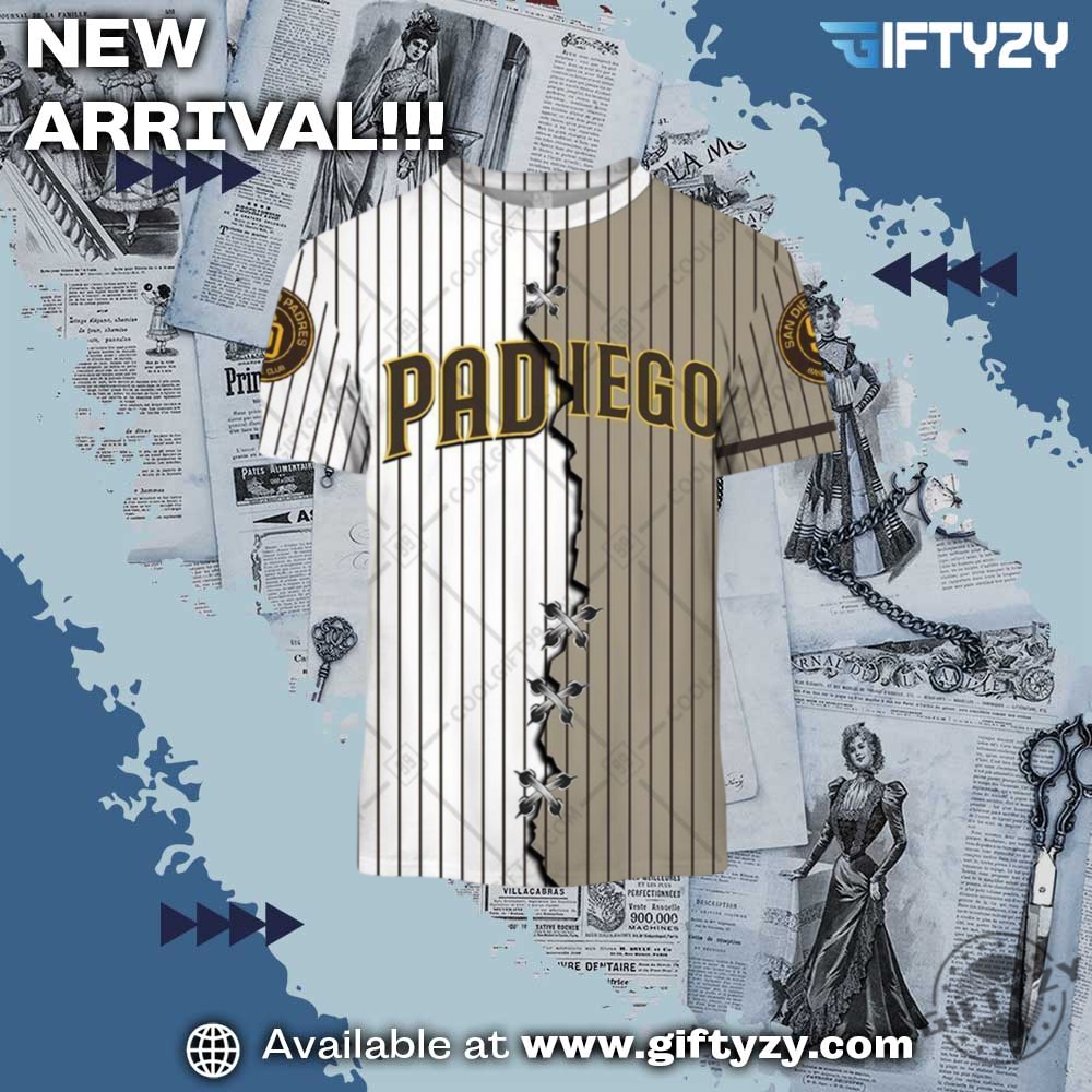 Mlb San Diego Padres Mix Jersey Personalized 3D Printed Shirt 4 MLB San Diego Padres Mix Jersey Personalized 3D Printed Shirt