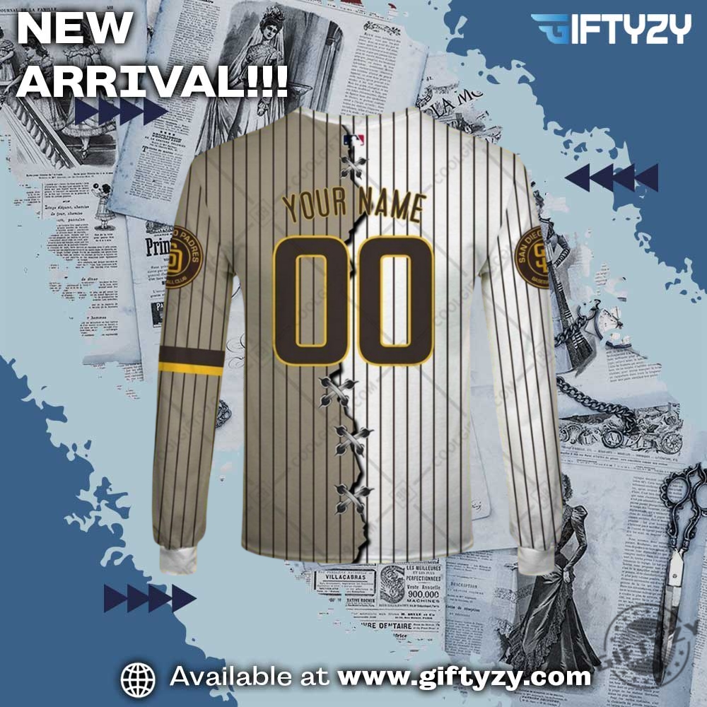 Mlb San Diego Padres Mix Jersey Personalized 3D Printed Shirt 5 MLB San Diego Padres Mix Jersey Personalized 3D Printed Shirt