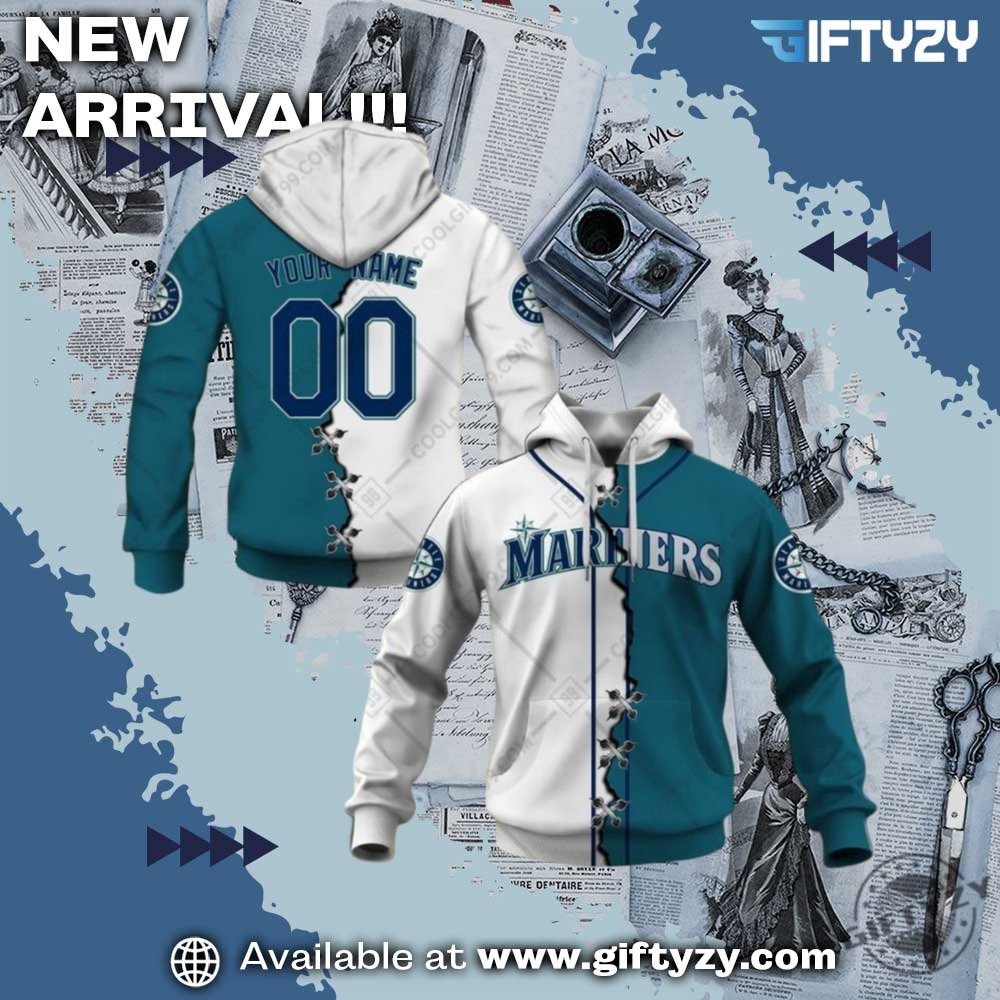 MLB Teams Mix Jersey 3D Shirt 14 Mlb Seattle Mariners Mix Jersey Personalized 3D Printed Shirt