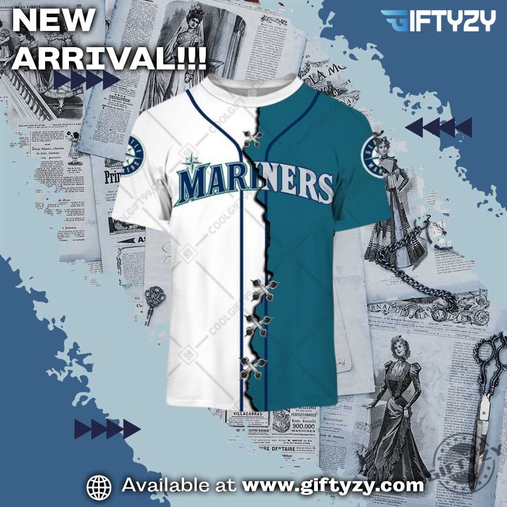 Mlb Seattle Mariners Mix Jersey Personalized 3D Printed Shirt 4 MLB Seattle Mariners Mix Jersey Personalized 3D Printed Shirt