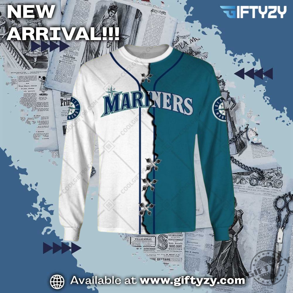 Mlb Seattle Mariners Mix Jersey Personalized 3D Printed Shirt 5 MLB Seattle Mariners Mix Jersey Personalized 3D Printed Shirt