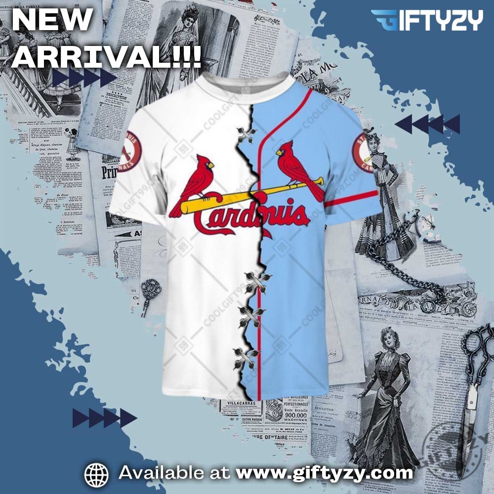 Mlb St Louis Cardinals Mix Jersey Personalized 3D Printed Shirt 4 MLB St Louis Cardinals Mix Jersey Personalized 3D Printed Shirt