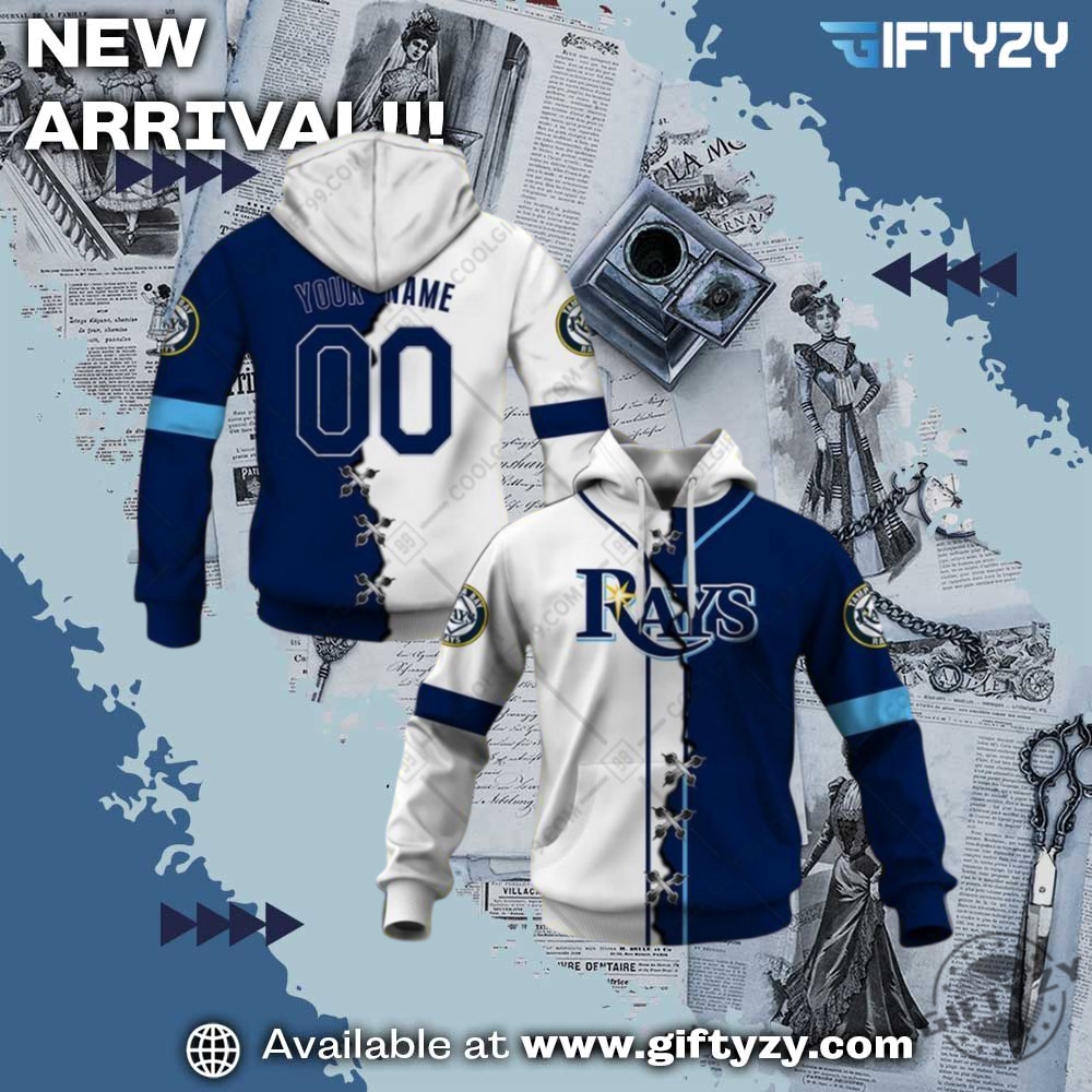 MLB Teams Mix Jersey 3D Shirt 16 Mlb Tampa Bay Rays Mix Jersey Personalized 3D Printed Shirt