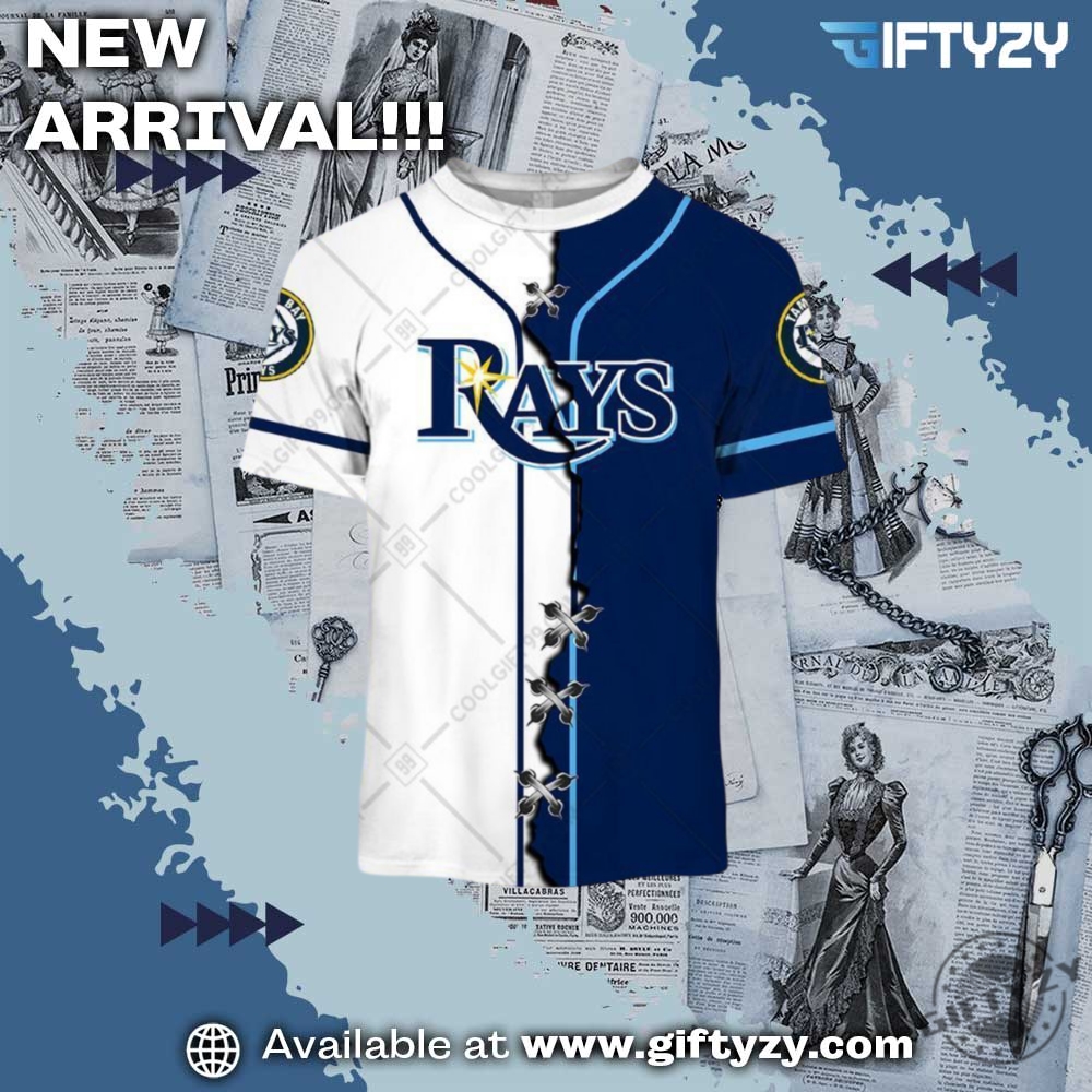 Mlb Tampa Bay Rays Mix Jersey Personalized 3D Printed Shirt 4 MLB Tampa Bay Rays Mix Jersey Personalized 3D Printed Shirt