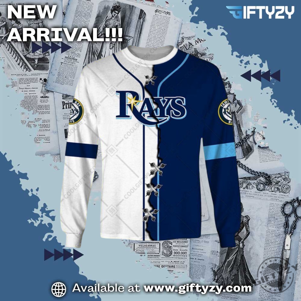 Mlb Tampa Bay Rays Mix Jersey Personalized 3D Printed Shirt 5 MLB Tampa Bay Rays Mix Jersey Personalized 3D Printed Shirt