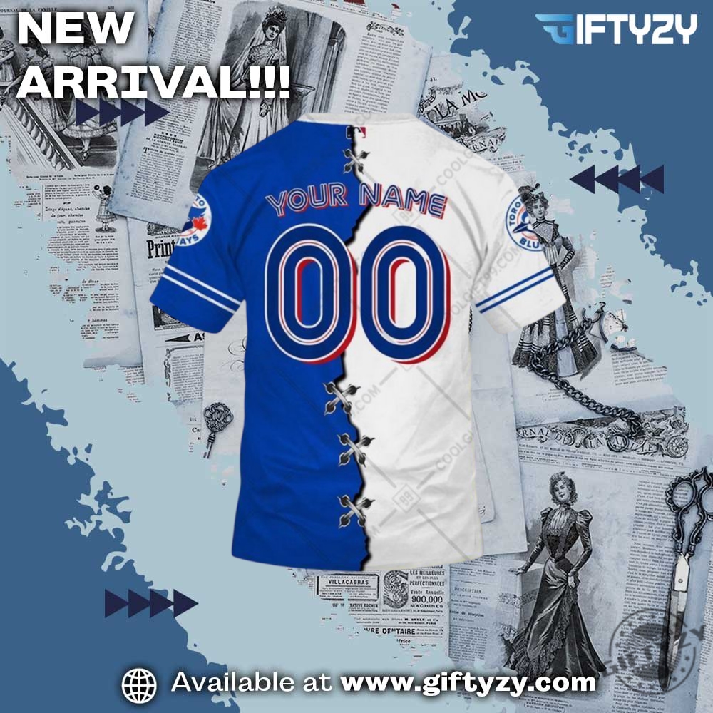 Mlb Toronto Blue Jays Mix Jersey Personalized 3D Printed Shirt 5 MLB Toronto Blue Jays Mix Jersey Personalized 3D Printed Shirt