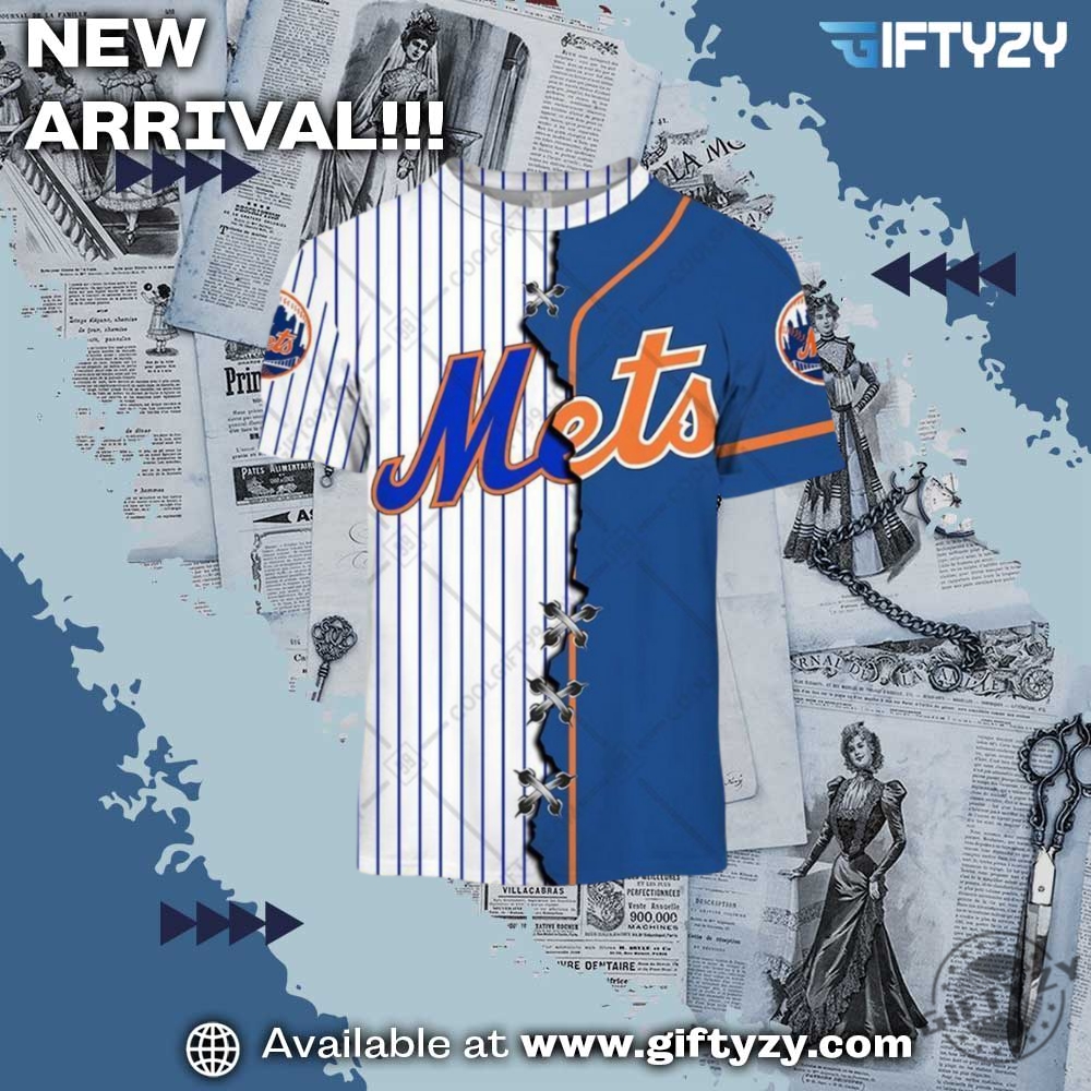 Mlb New York Mets Mix Jersey Personalized 3D Printed Shirt 4 MLB New York Mets Mix Jersey Personalized 3D Printed Shirt