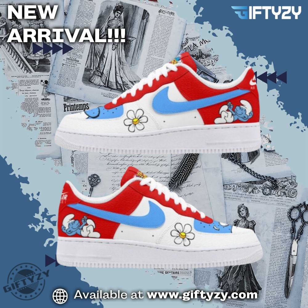 Hot Right Now: Nike Air Force 1 Custom Shoes 2 The Smurf Nike Air Force 1 Shoes Sneakers