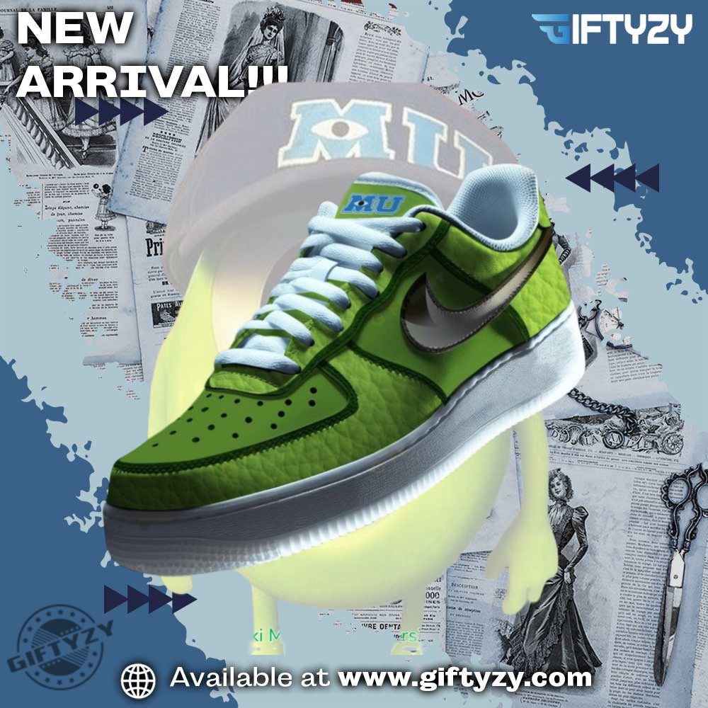 Hot Right Now: Nike Air Force 1 Custom Shoes 3 Mike Wazowski Monsters University Air Force 1 Shoes