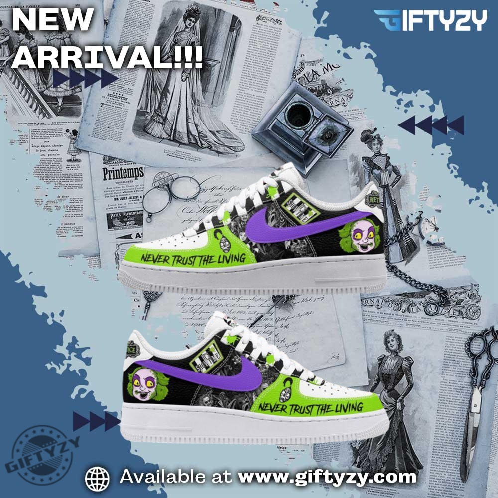 Hot Right Now: Nike Air Force 1 Custom Shoes 5 Beetlejuice Movie Nike Air Force 1 Shoes