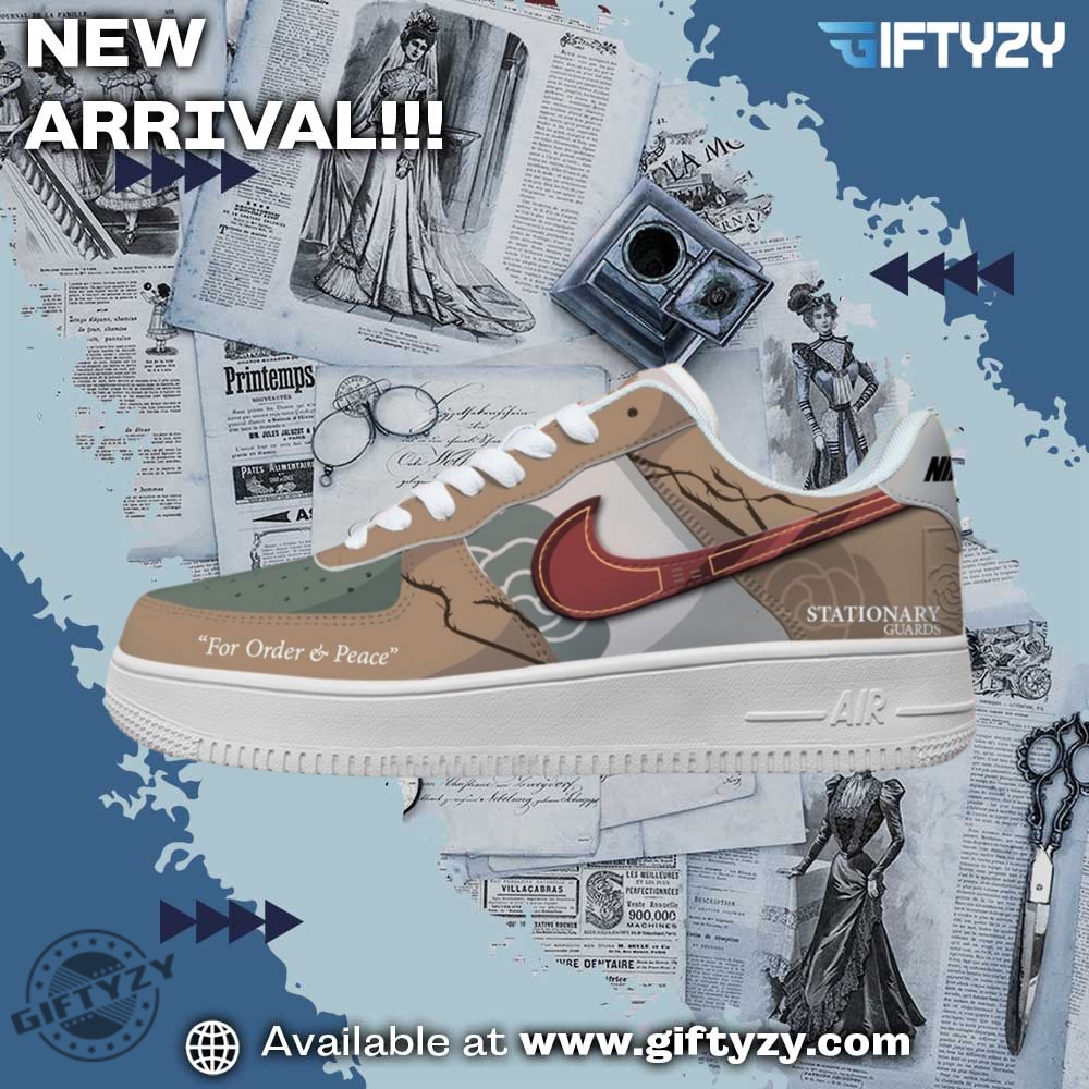 Hot Right Now: Nike Air Force 1 Custom Shoes 10 Stationary Guard Attack On Titan Nike Air Force 1 Shoes