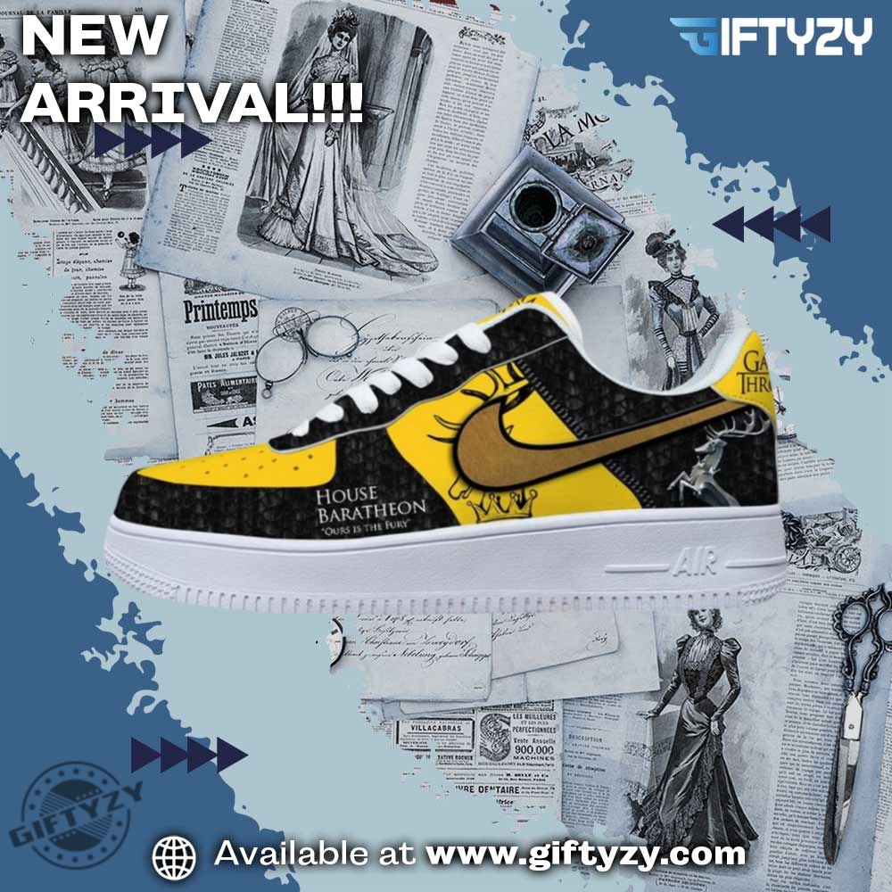 Hot Right Now: Nike Air Force 1 Custom Shoes 18 House Baratheon Game Of Thrones Nike Air Force 1 Shoes Sneakers