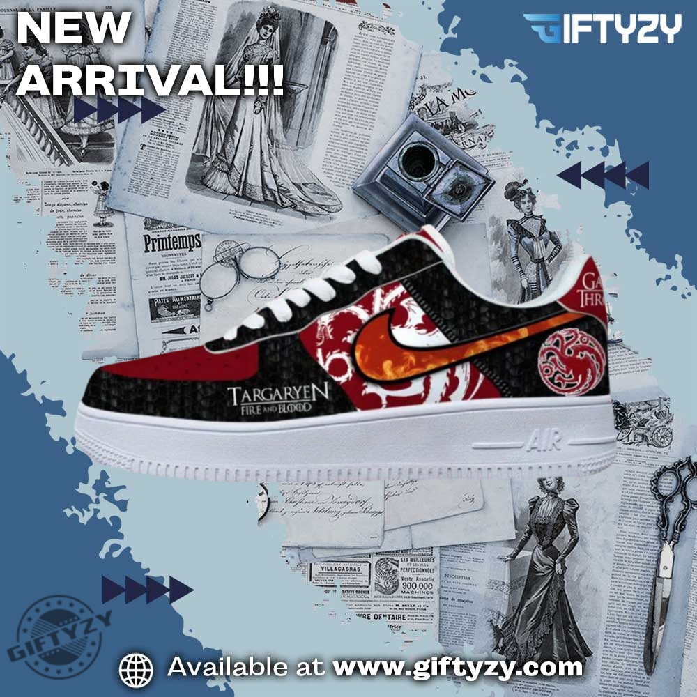 Hot Right Now: Nike Air Force 1 Custom Shoes 20 House Lannister Game Of Thrones Nike Air Force 1 Shoes Sneakers