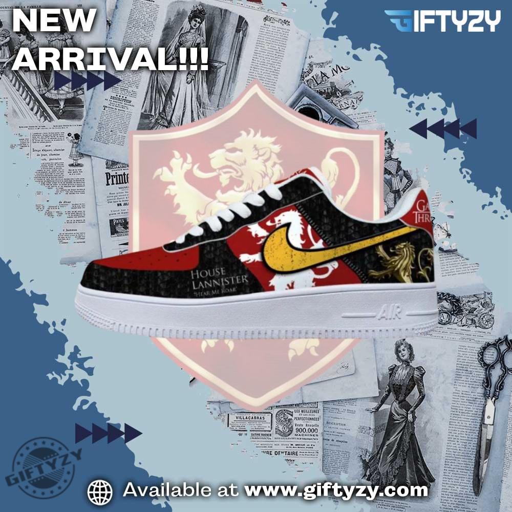 Hot Right Now: Nike Air Force 1 Custom Shoes 22 House Targaryen Game Of Thrones Nike Air Force 1 Shoes Sneakers