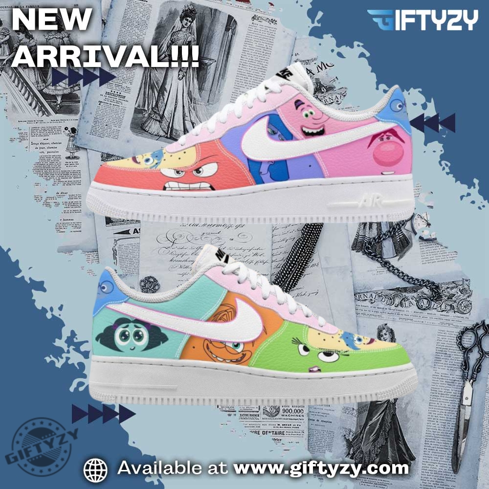 Hot Right Now: Nike Air Force 1 Custom Shoes 26 Movie Inside Out 2 Characters Nike Air Force 1 Shoes