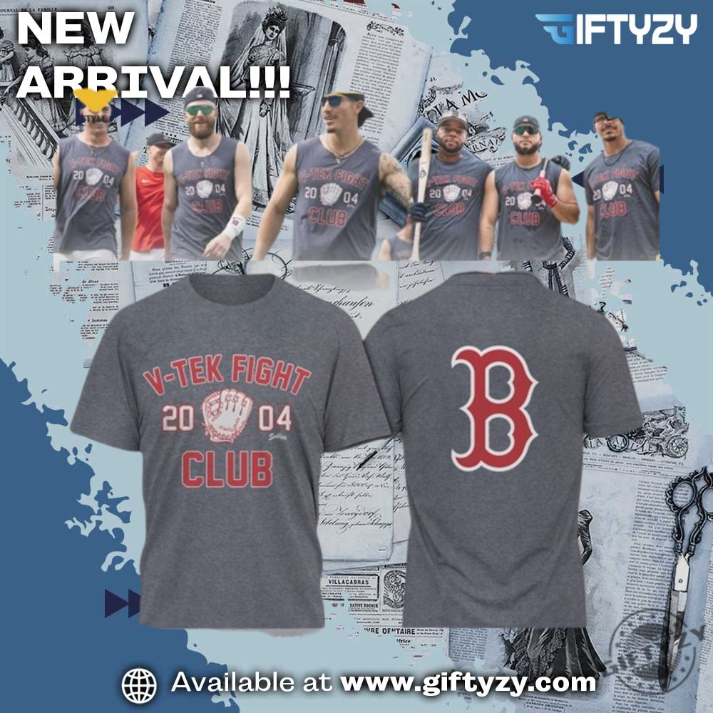 All-Over 3D Printed Graphic Shirt 8 Baseball Boston Red Sox V Tek Fight Club 2004 3D Shirt