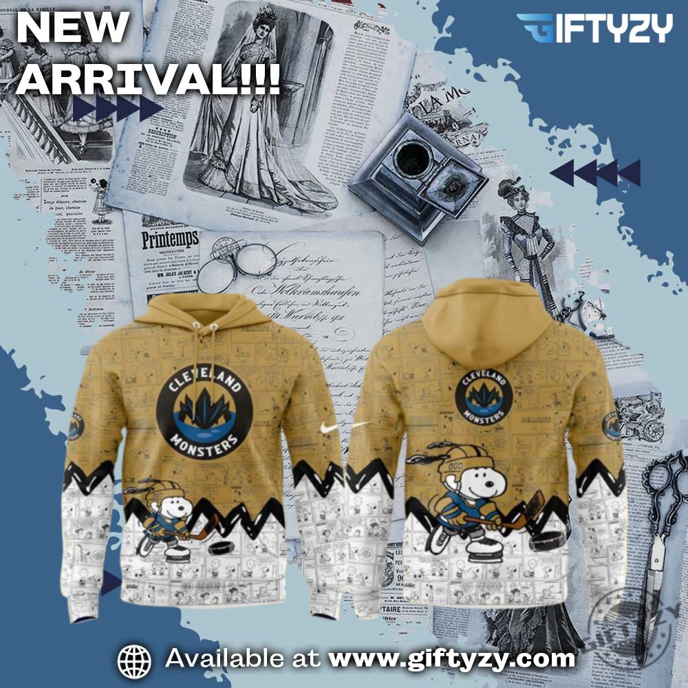 All-Over 3D Printed Graphic Shirt 20 Cleveland Monsters Anniversary Of Peanuts 3D Printed Shirt
