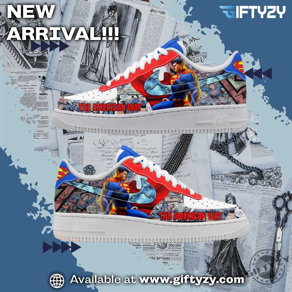Superman Dc Movie The American Way Air Force 1 Shoes