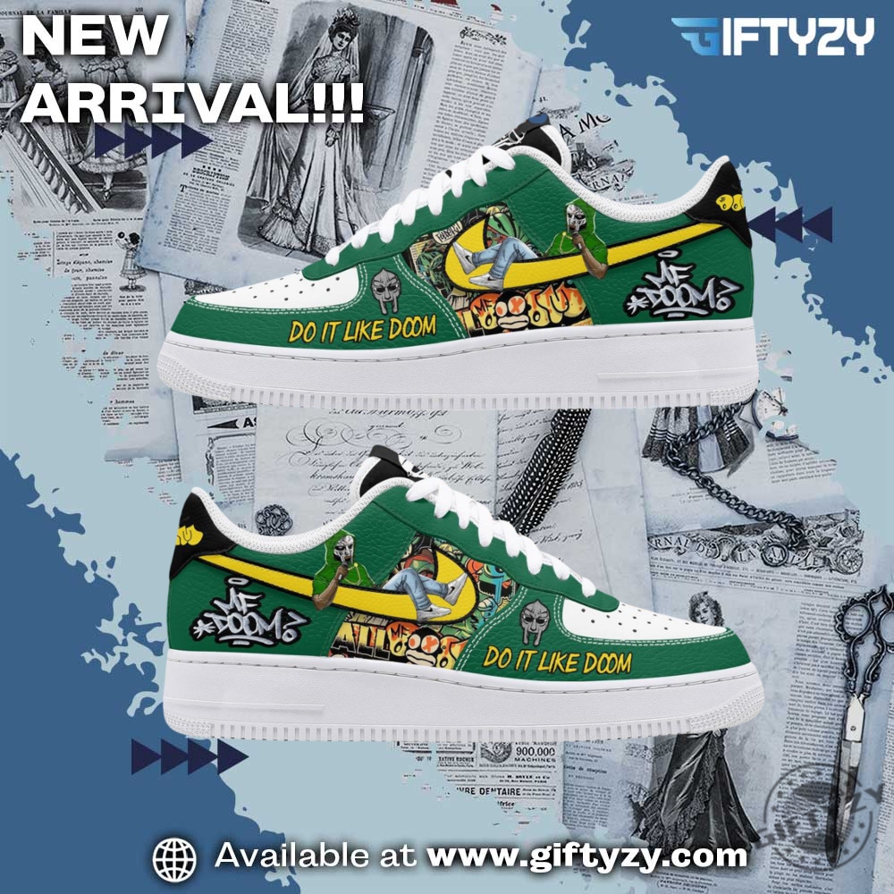 Mf Doom Movie Do It Like Doom Nike Air Force 1 Shoes