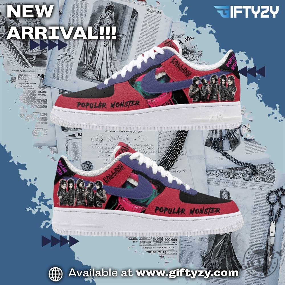 Falling In Reverse Popular Monster Music Nike Air Force 1 Shoes