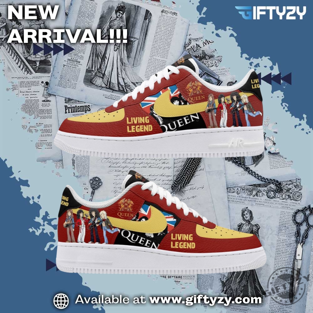 Queen Band Music Living Legend Christmas Air Force 1 Shoes
