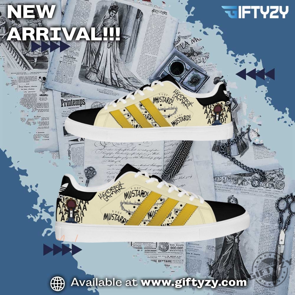 Kendrick Lamar Merry Mustard They Not Like Us Custom Stan Smith Shoes