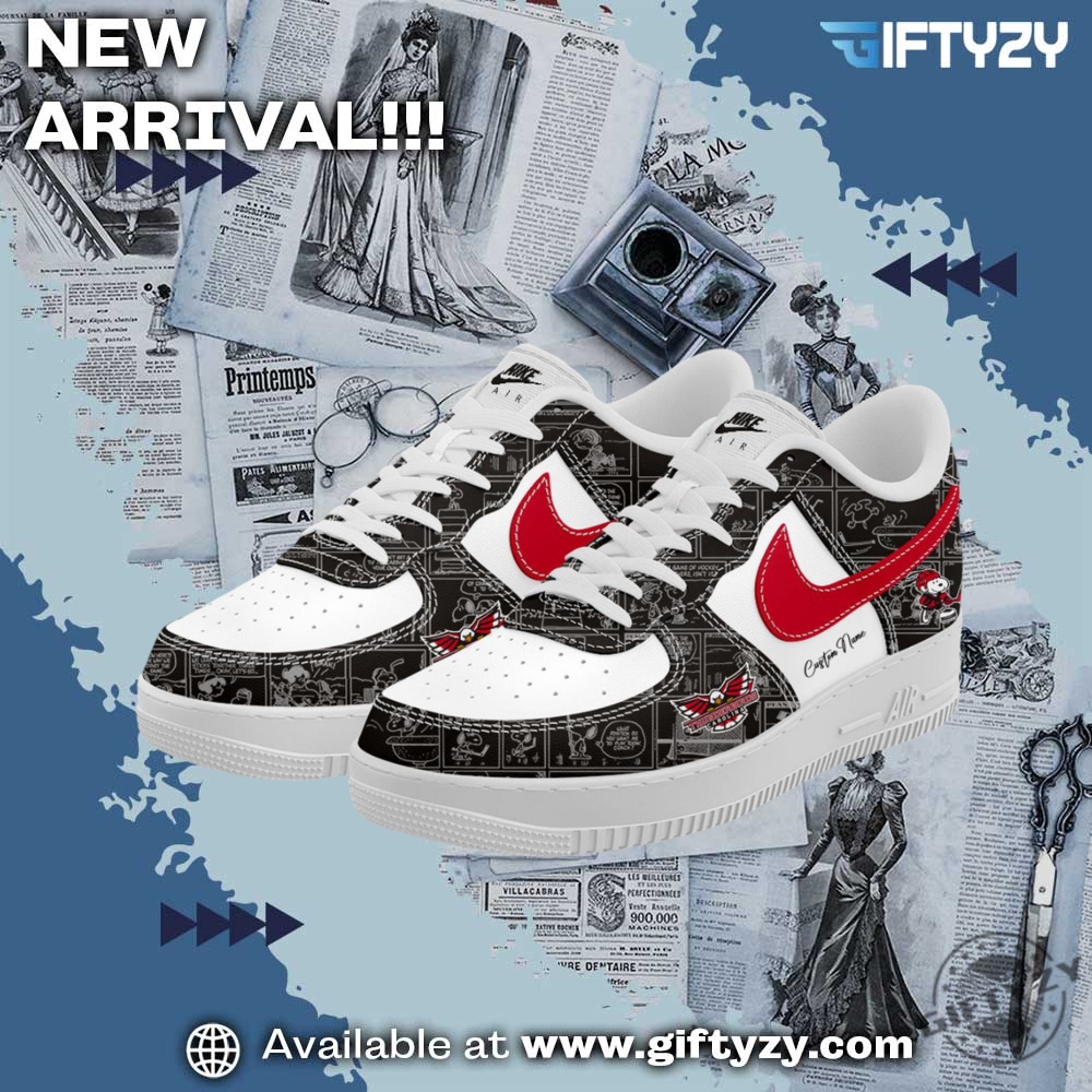 Carolina Thunderbirds 75Th Anniversary Peanuts Personalized Custom Name Air Force 1 Shoes 3 Carolina Thunderbirds 75th Anniversary Peanuts Personalized Custom Name Air Force 1 Shoes