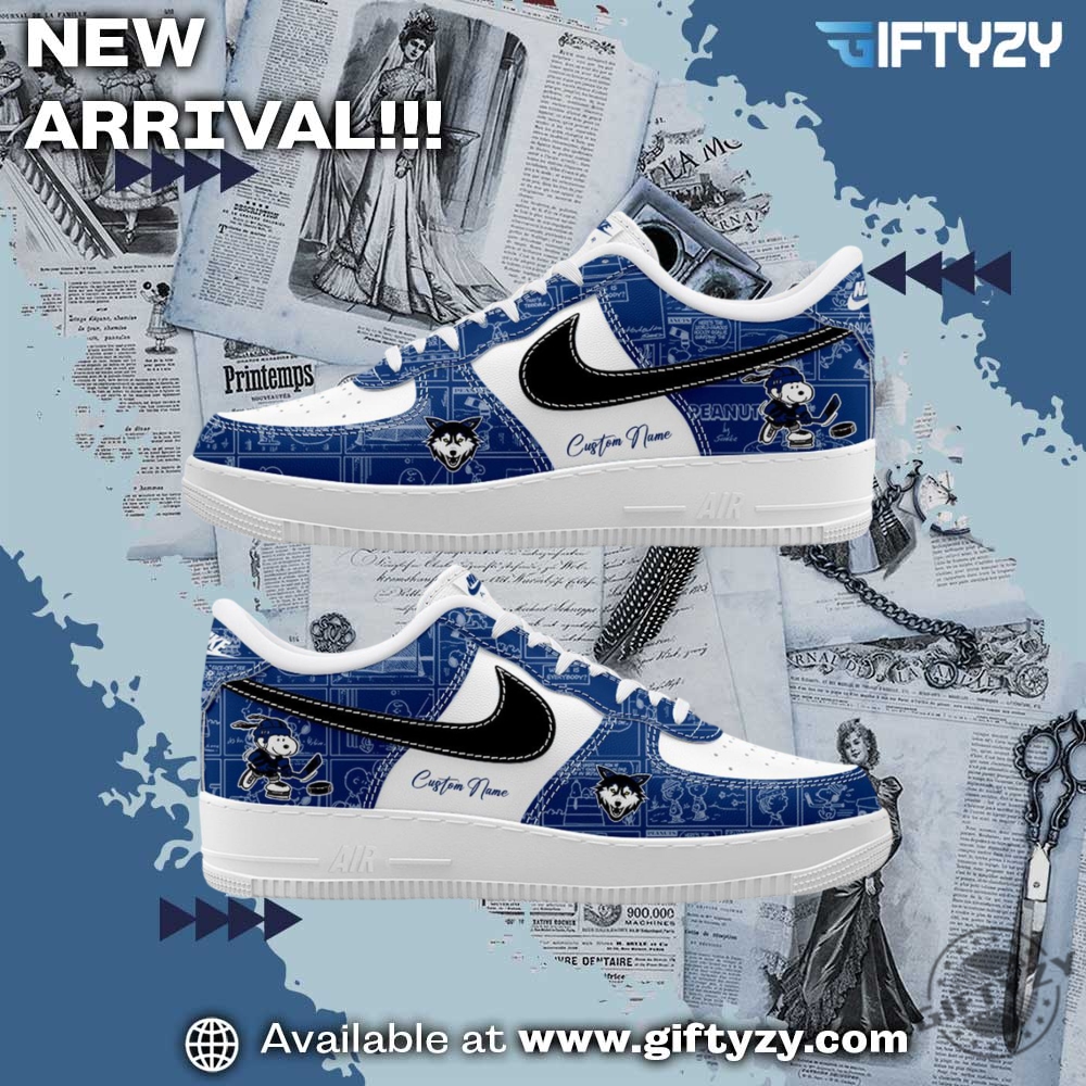 Watertown Wolves 75Th Anniversary Peanuts Personalized Custom Name Air Force 1 Shoes