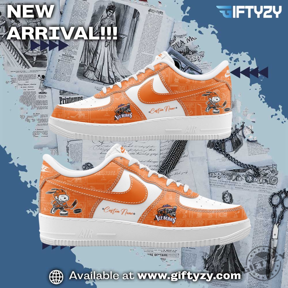 Knoxville Ice Bears 75Th Anniversary Peanuts Personalized Custom Name Air Force 1 Shoes